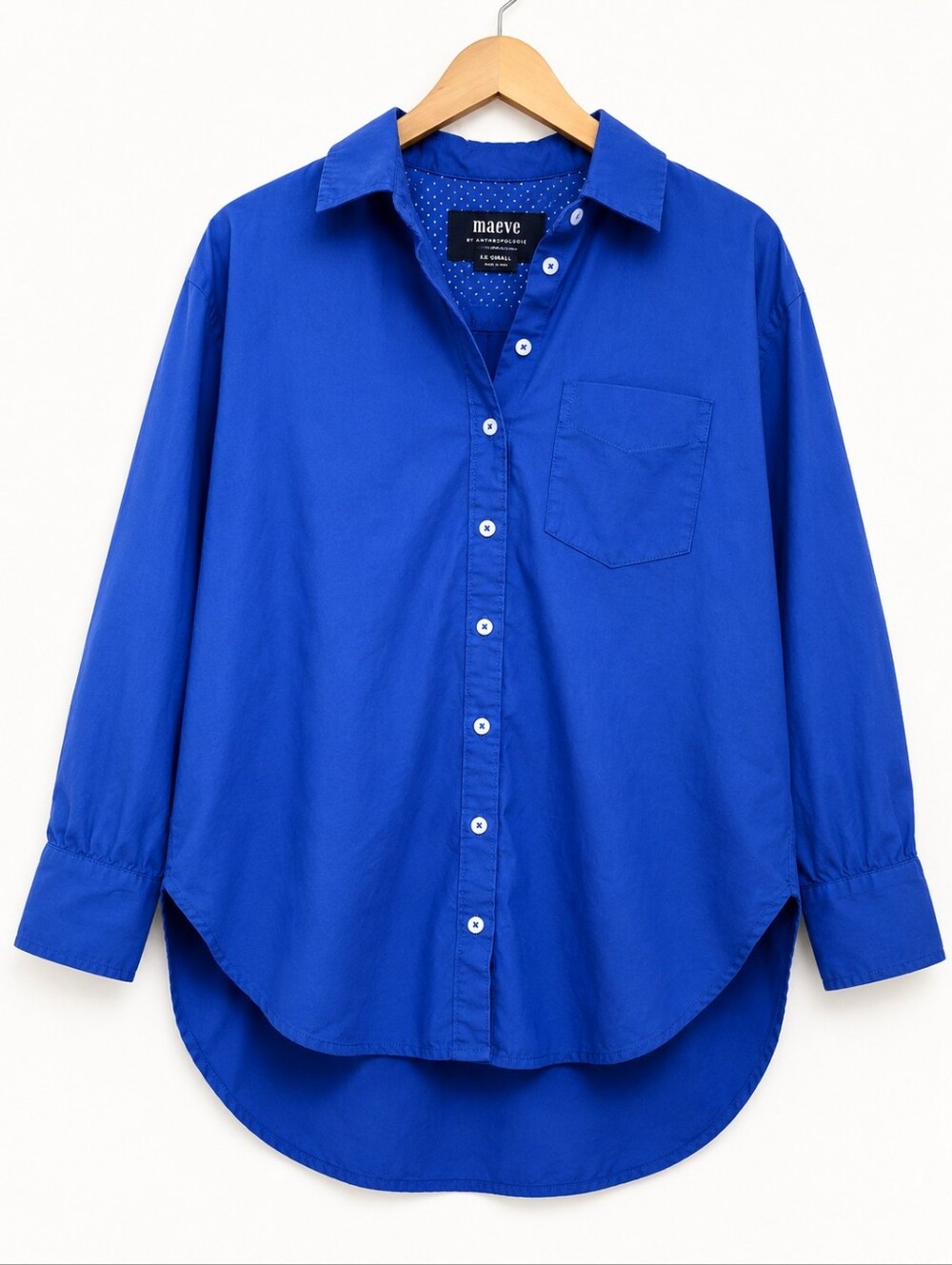 Anthropologie Maeve Oversized Button Down Shirt XXS